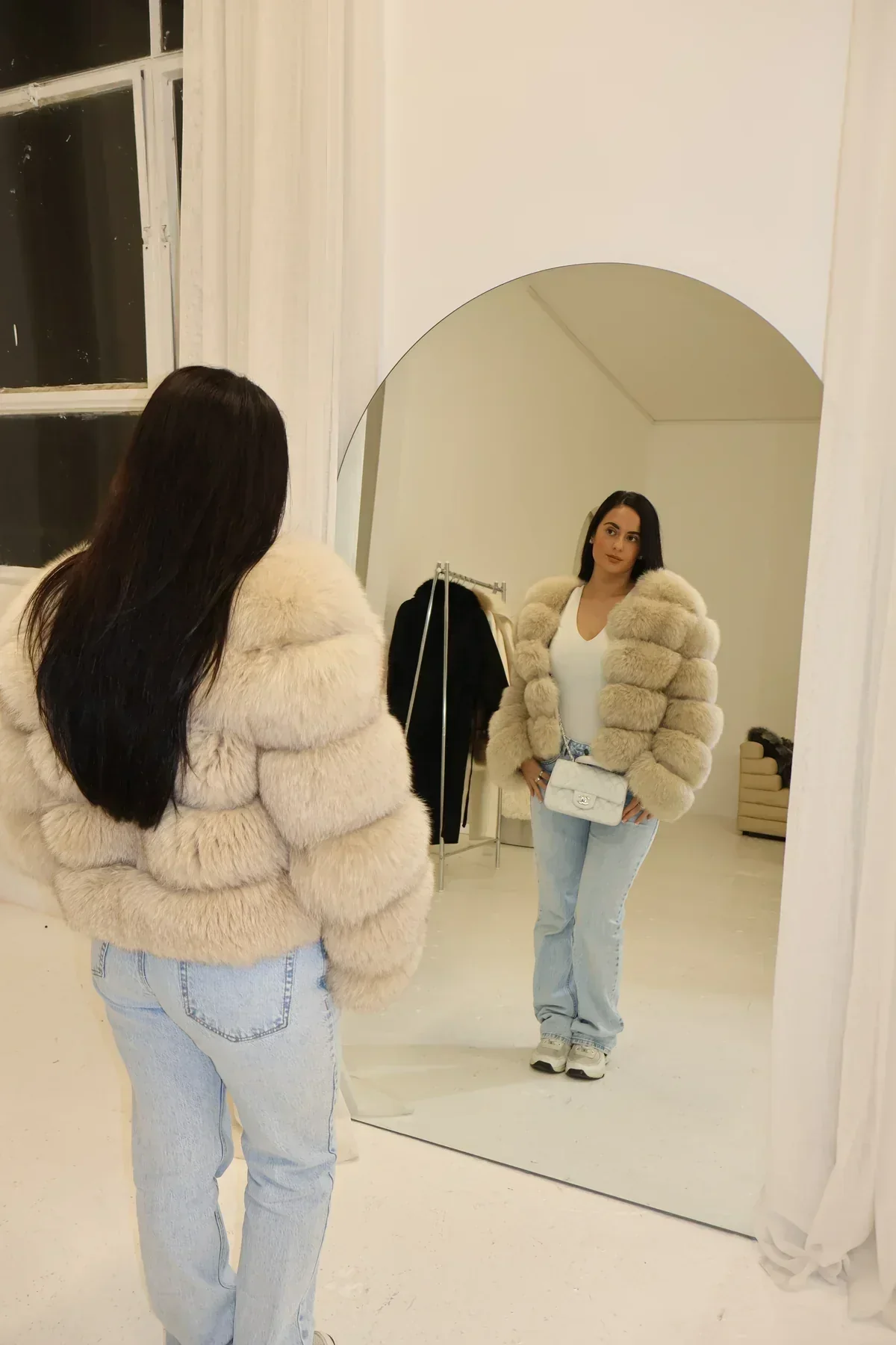 BUBBLE CROPPED BEIGE IVORY - Image 2