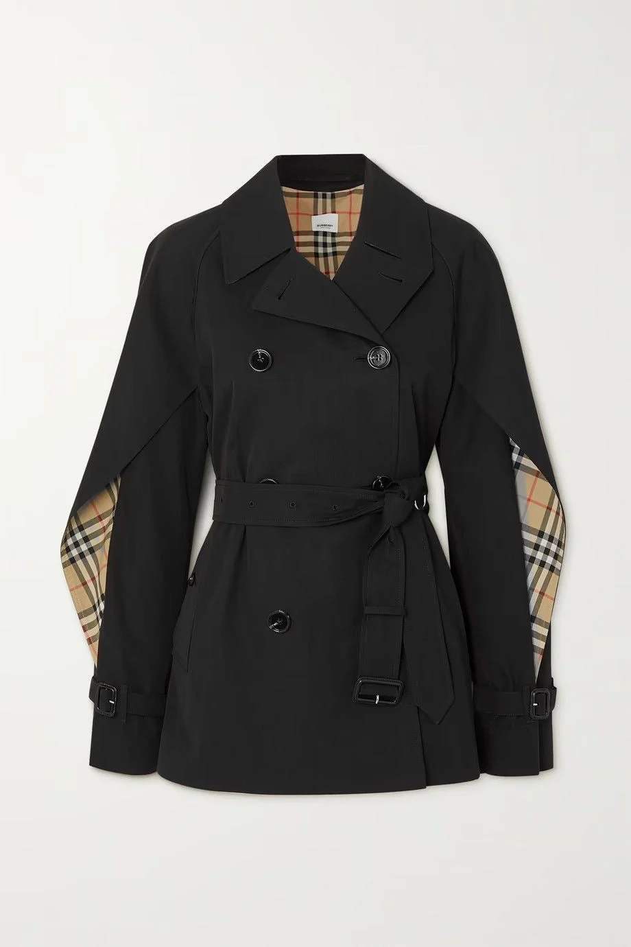 CHECKERED TRENCHCOAT
