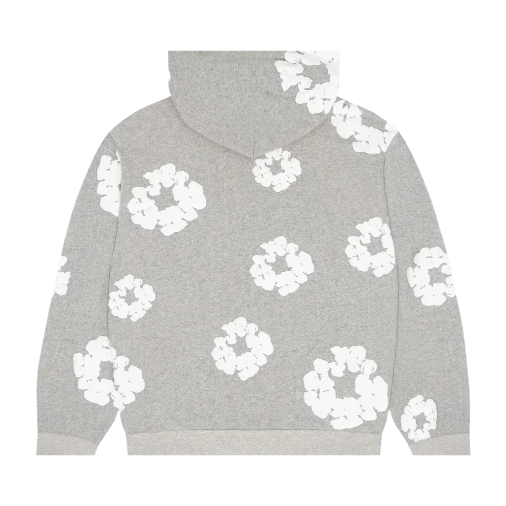 FLOWER HOODIE GREY - Image 3