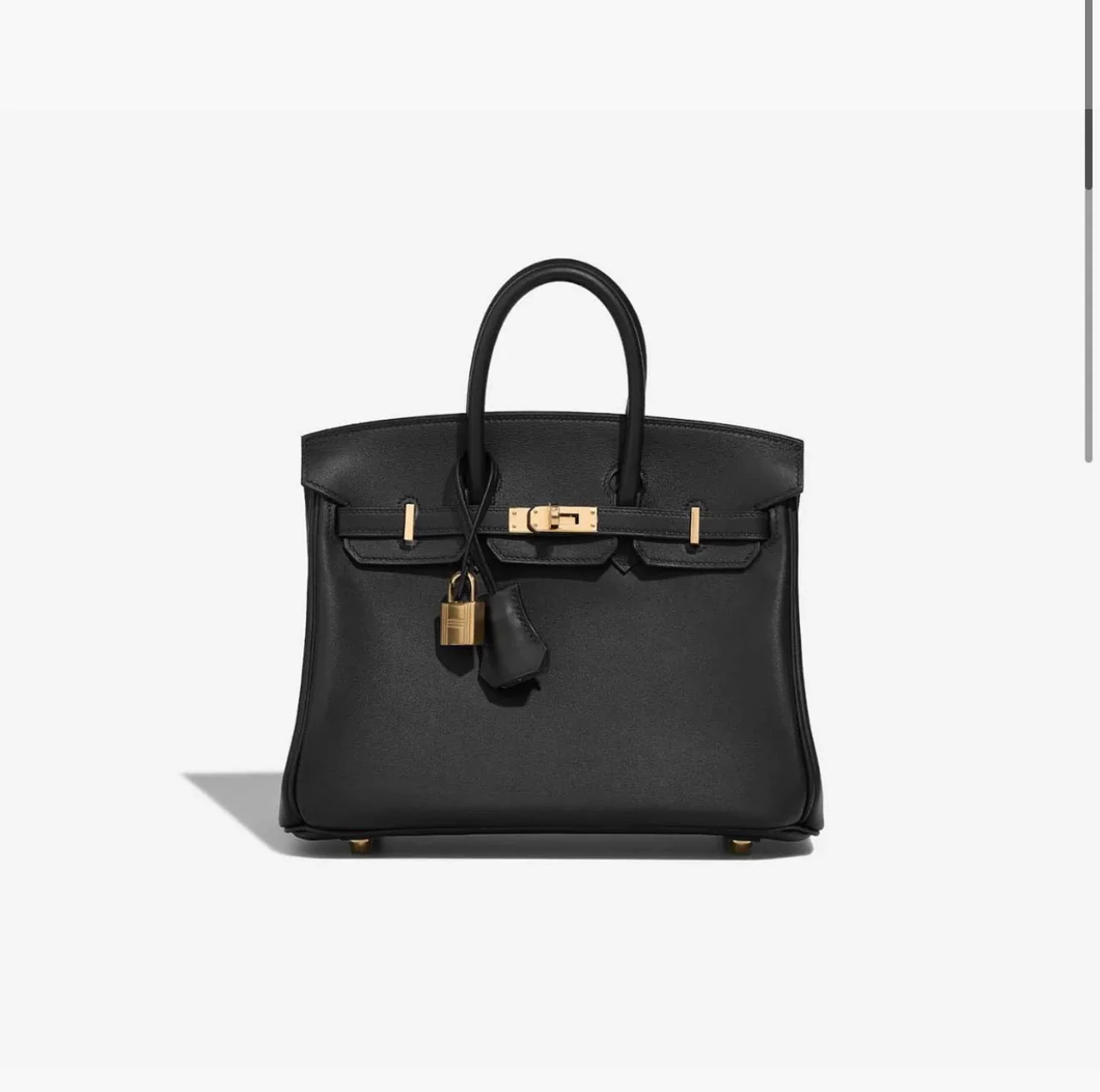 TOP HANDLE BAG 25 BLACK - PREMIUM QUALITY