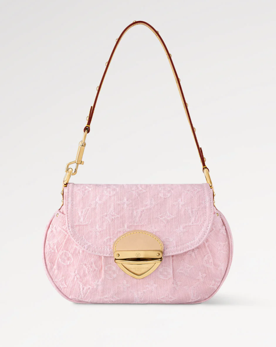 LIGHT PINK DENIM BAG