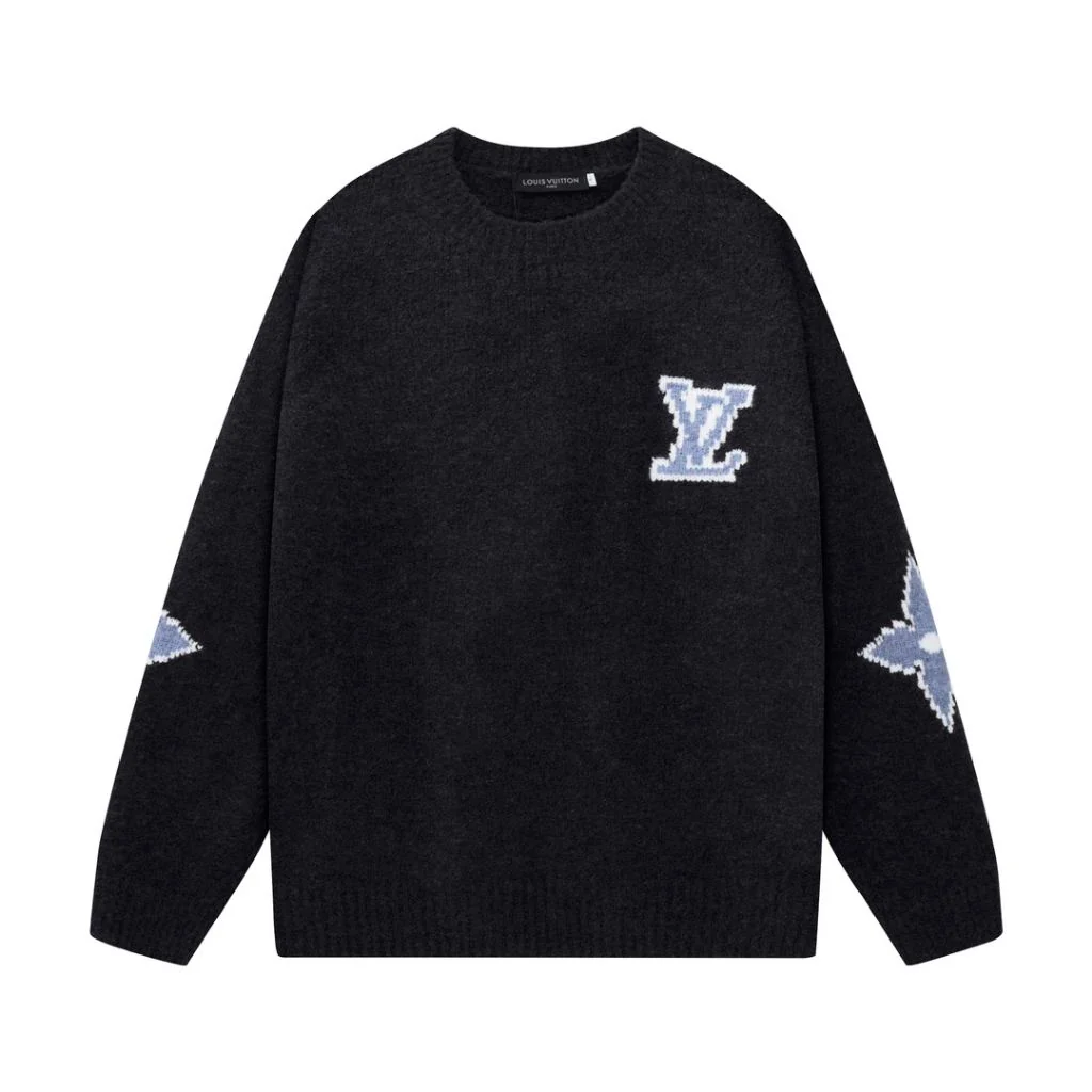 SWEATER STARS BLACK & BLUE