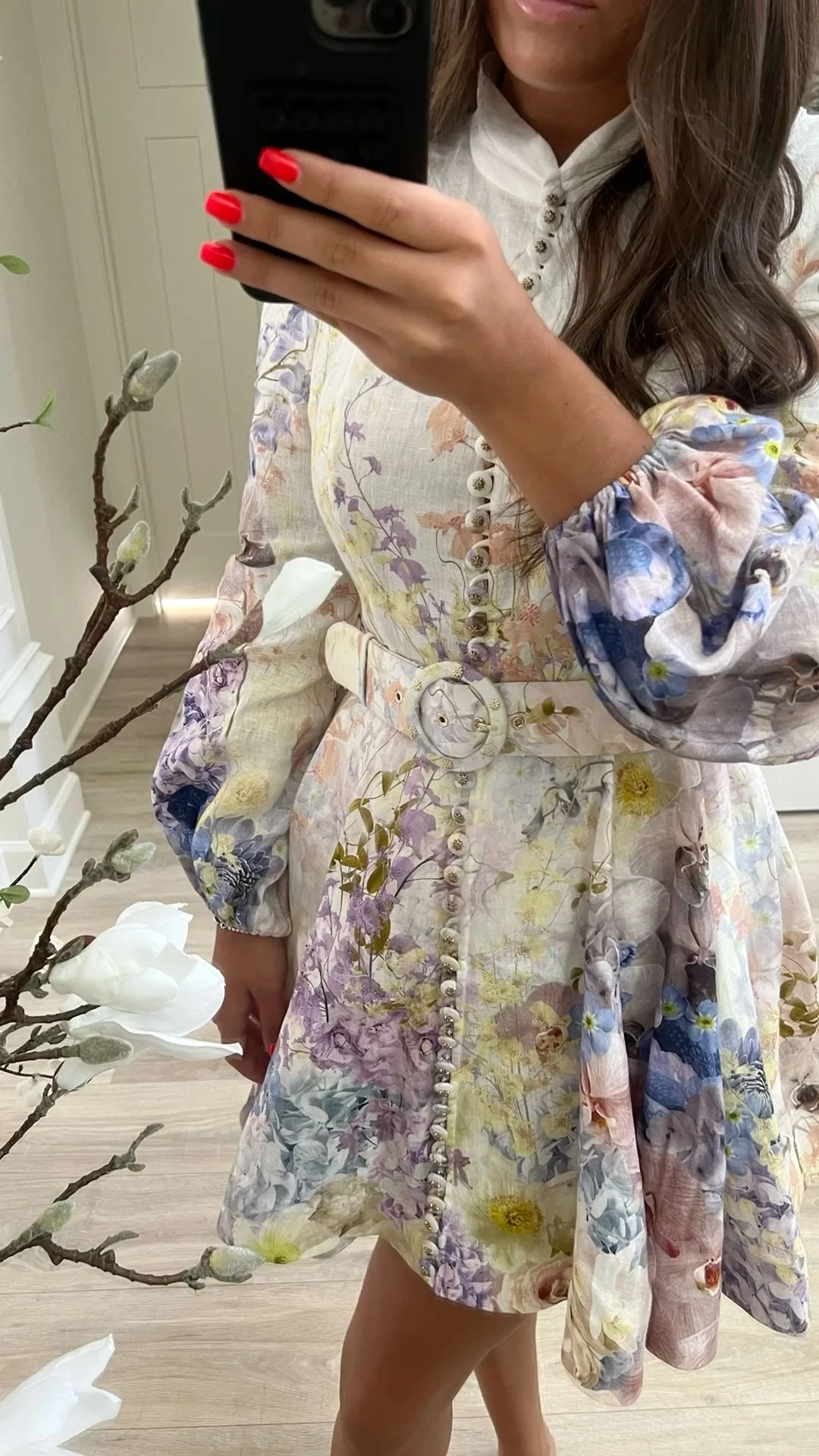 BLUE FLOWERS DRESS